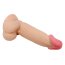 Dildo Ultrarealistic Sliding Skin Natural Baile, TPR, flexibil, [19cm x 4.4cm]