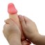 Dildo Ultrarealistic Sliding Skin Natural Baile, TPR, flexibil, [19cm x 4.4cm]
