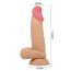Dildo Ultrarealistic Sliding Skin Natural Baile, TPR, flexibil, [19cm x 4.4cm]