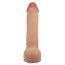 Dildo Ultrarealistic Sliding Skin Baile, TPR, flexibil, [24cm x 4.7cm]