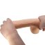Dildo Ultrarealistic Sliding Skin Baile, TPR, flexibil, [24cm x 4.7cm]