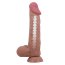 Dildo Ultrarealistic Sliding Skin Maron Baile, TPR, flexibil, [24cm x 5cm]