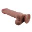 Dildo Ultrarealistic Sliding Skin Maron Baile, TPR, flexibil, [24cm x 5cm]