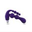 Dildo Double Pleaser, Toyz4Lovers, Violet, silicon, 15.5cm