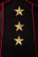 Saresia Military Dress cu jacheta – Rochie mini neagra cu detalii rosii si epoleți decorativi