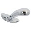 Plug anal stimularea prostatei, Toyz4Lovers, metal argintiu, cu cristal decorativ rosu, [7.9cm x 2.1cm]