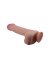 Dildo Ultrarealistic Sliding Skin Baile, TPR, flexibil, [26cm x 5.5cm]