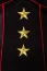 Saresia Military Dress cu jacheta – Rochie mini neagra cu detalii rosii si epoleți decorativi
