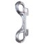 Accesoriu BDSM, Zado, Carabinier dublu, metalic, 10cm, argintiu