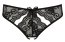 Chiloti Femei Dantela Crotchless Briefs - Negru