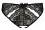Chiloti Femei Dantela Crotchless Briefs - Negru