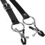 Cleme Labia Spreader with Clamps, Ouch! - Negru