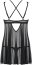 Set Babydoll si Bikini Obsessive Azul - Neagru