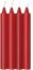 Set 4 Lumanari Ceara Make Me Melt, Warm Drip Candles, Passion, Iconbrands - rosu