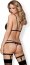 Set Lenjerie Intima Obsessive 855 Sensuelle Jarretel - Negru