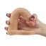 Dildo Anal TPR Lovetoy - The Ultra Soft Double - 16 cm - vedere laterala