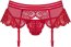 Set Portjartier si Bikini Obsessive 853 - Rosu