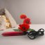 Vibrator RO 90, Rocks-Off, Glont Reincarcabil USB, Poppy Red, 16 Vibratii