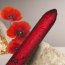 Vibrator RO 90, Rocks-Off, Glont Reincarcabil USB, Poppy Red, 16 Vibratii