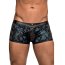 Pantaloni scurti,Male Power,Strappy Short, Blue/Black, detalii din piele