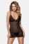 Set Lenjerie Sexy Femei Amira Obsessive - Negru