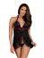 Babydoll Sexi Obsessive Rossita - Negru