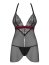 Babydoll Sexi Obsessive Rossita - Negru
