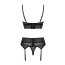 Set Lenjerie Intima Reina Obsessive - Negru