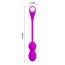 Bile Vaginale cu Telecomanda din Telefon, Elvira - Purple