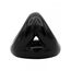 Inel Penis, Push Energy Balls - Triple Cage, negru, silicon
