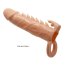 Prelungitor penis cu tepi, Extended Sleeve, Emmitt Flesh, 16 cm