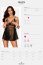 Set Babydoll si Bikini Obsessive Heartia - Negru