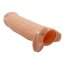 Prelungitor penis cu tepi, Extended Sleeve, Emmitt Flesh, 16 cm
