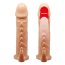 Prelungitor penis cu tepi, Extended Sleeve, Emmitt Flesh, 16 cm