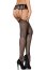 Ciorapi portjartier plasa, Obsessive Ouvert S227, negru, S/L