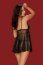 Set Babydoll si Bikini Obsessive Heartia - Negru