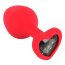 Dop anal You2Toys, silicon, decorativ cu inima, transparent - [7,9cm x 3,5cm]
