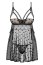 Set Babydoll si Bikini Obsessive Heartia - Negru