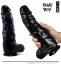 Dildo XXL, Icon Brands "Big Black Giant" 25 cm - Negru