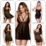 Set Babydoll si Bikini Obsessive Azul - Neagru