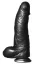 Dildo XXL, Icon Brands "Big Black Giant" 25 cm - Negru