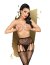 Dres Decupat Efect Portjartier Penthouse - Negru