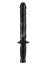 Dildo Realistic Negru model sabie, Get Real, Dong The Manhandler, dildo XXL 38 cm