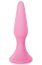 First Plug, dop anal cu ventuza din silicon, Glamy, Roz, Mediu, 12,5cm
