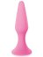 First Plug, dop anal cu ventuza din silicon, Glamy, Roz, Large, 15cm