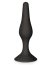 Plug Anal cu Ventuză Negru, Glamy, 11,5 cm, negru, (S)