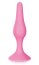 Plug Anal cu Ventuză Negru, Glamy, 12,5 cm, roz, (M)