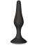 Plug Anal cu Ventuză Negru, Glamy, 15 cm, negru, (L)