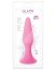 First Plug, dop anal cu ventuza din silicon, Glamy, Roz, Large, 15cm