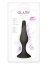Plug Anal cu Ventuză Negru, Glamy, 11,5 cm, negru, (S)